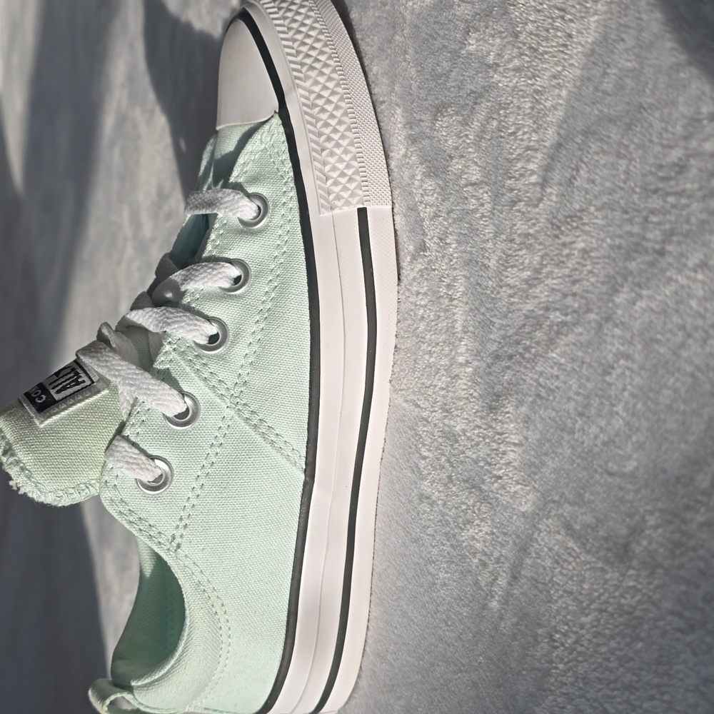 Converse All Star Mint Green Canvas Shoes - Picture 7 of 7
